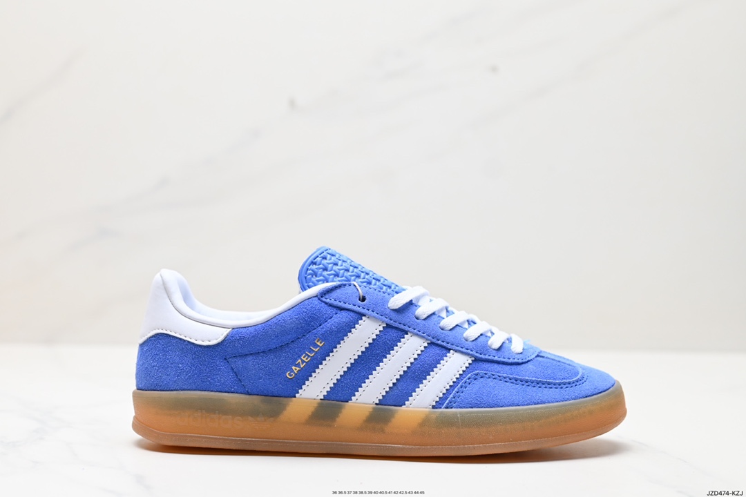 Adidas Originals Gazelle Indoor Trefoil Retro Anti-slip Wear-resistant Low-top Sneakers HQ8717