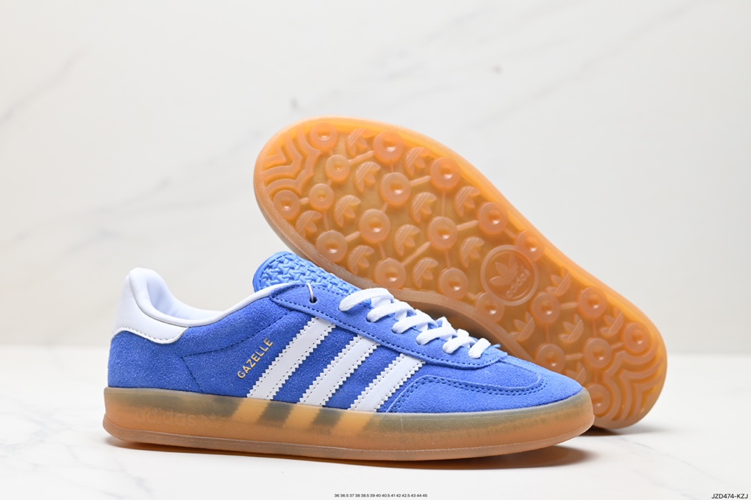 Adidas Originals Gazelle Indoor Trefoil Retro Anti-slip Wear-resistant Low-top Sneakers HQ8717