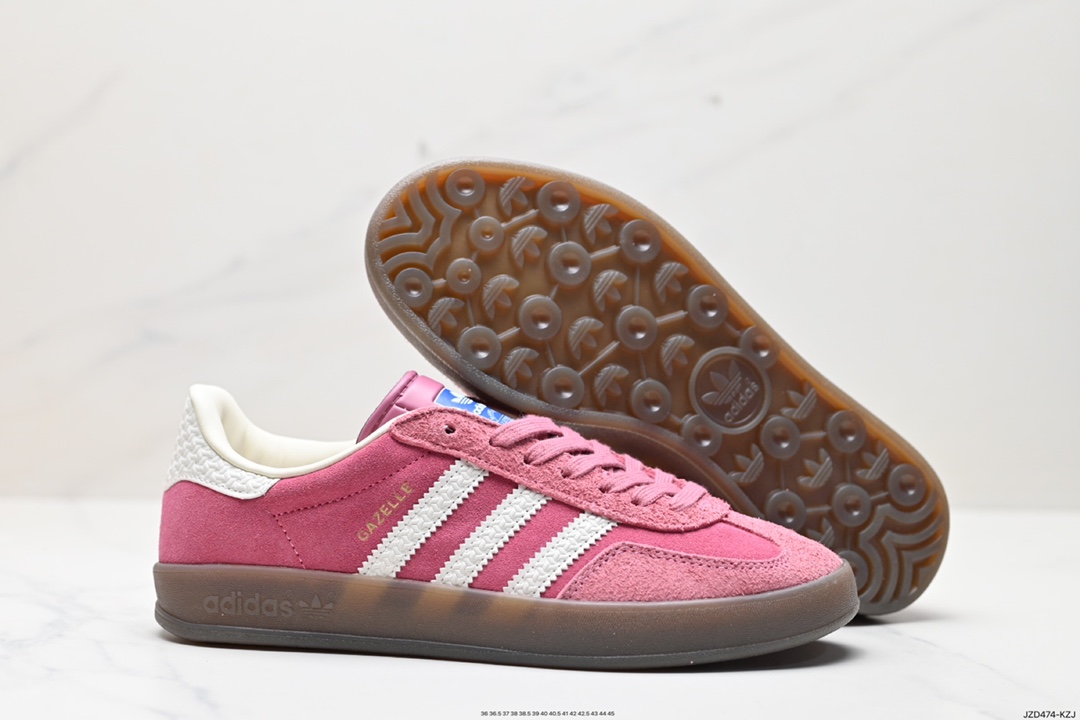 Adidas Originals Gazelle Indoor Trefoil Retro Anti-slip Wear-resistant Low-top Sneakers HQ8717