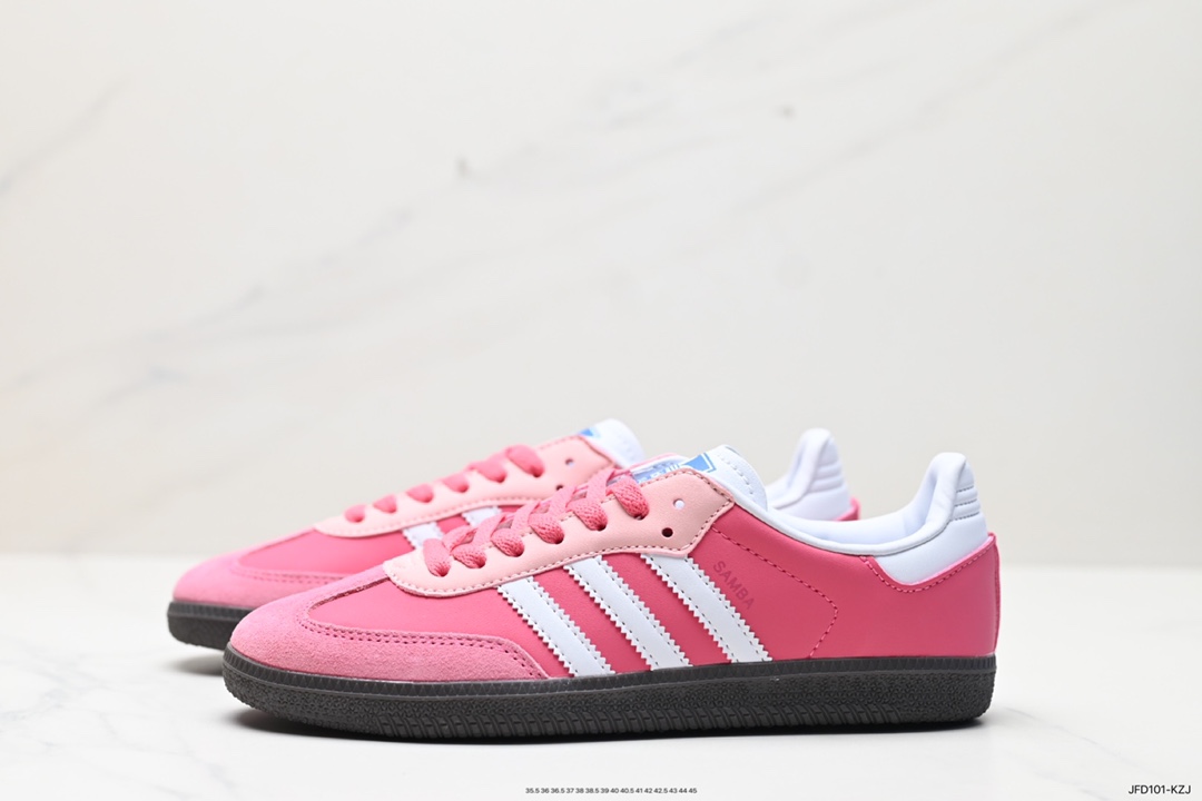 170 阿迪达斯三叶草Adidas Originals Samba Vegan OG”SPD”桑巴舞板鞋 B75806