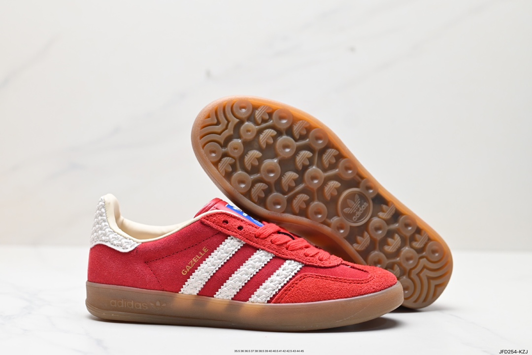 Adidas Originals Gazelle Indoor Trefoil Retro Anti-slip Wear-resistant Low-top Sneakers IF1808