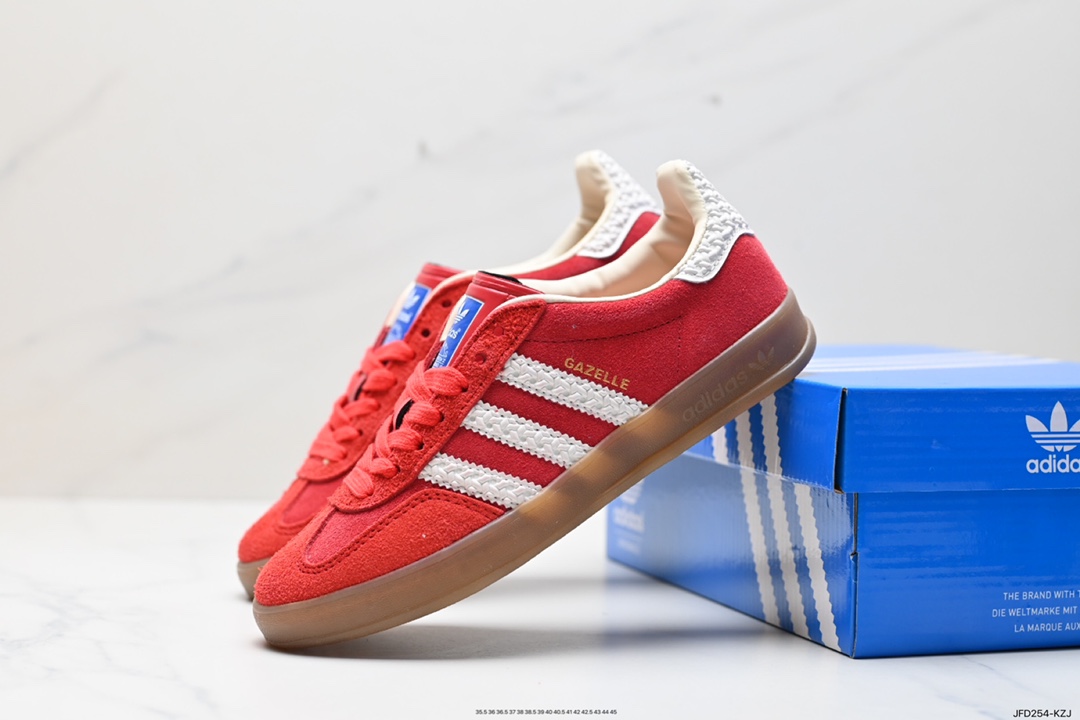 Adidas Originals Gazelle Indoor Trefoil Retro Anti-slip Wear-resistant Low-top Sneakers IF1808