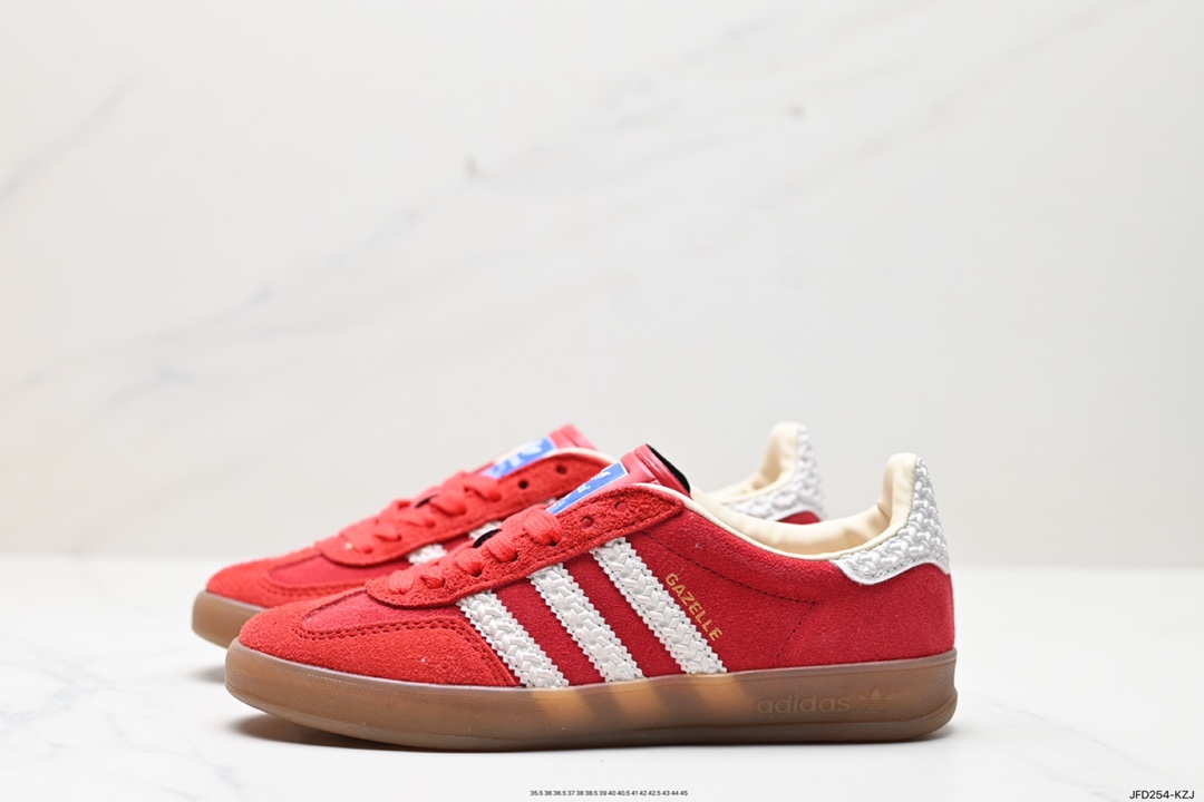 Adidas Originals Gazelle Indoor Trefoil Retro Anti-slip Wear-resistant Low-top Sneakers IF1808