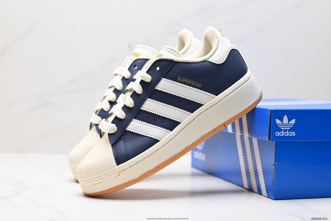 180 Adidas Originals Superstar XLG 贝壳头厚底休闲板鞋  ID5699