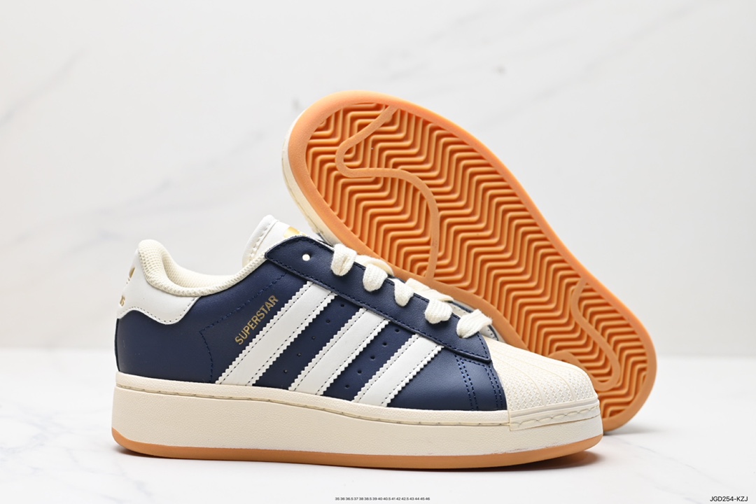 180 Adidas Originals Superstar XLG 贝壳头厚底休闲板鞋  ID5699