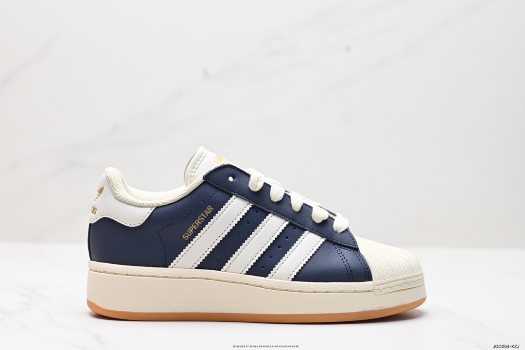 180 Adidas Originals Superstar XLG 贝壳头厚底休闲板鞋  ID5699