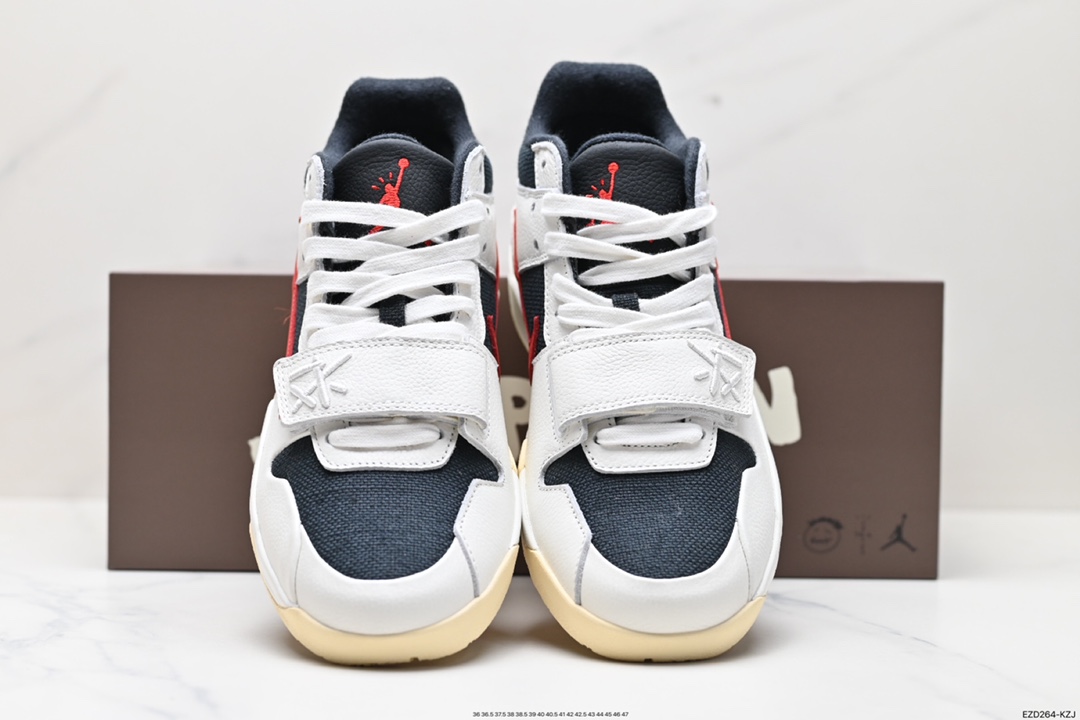 370 Travis Scott X Nike Jordan Cut The Check”University Red”篮球鞋“TS联名米白黑红大学红倒钩”FZ8117-101