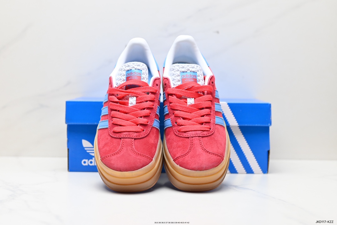 160 阿迪达斯Adidas Originals Gazelle Bold W 羚羊松糕板鞋 IE0421