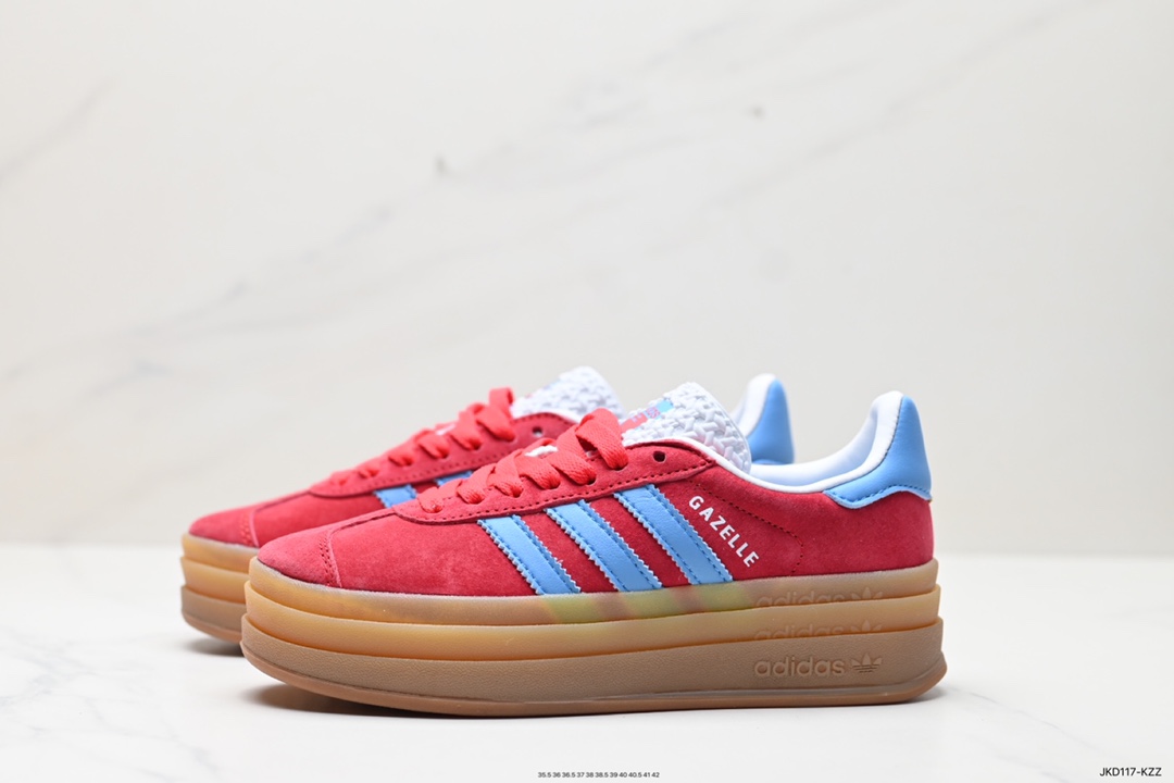 160 阿迪达斯Adidas Originals Gazelle Bold W 羚羊松糕板鞋 IE0421