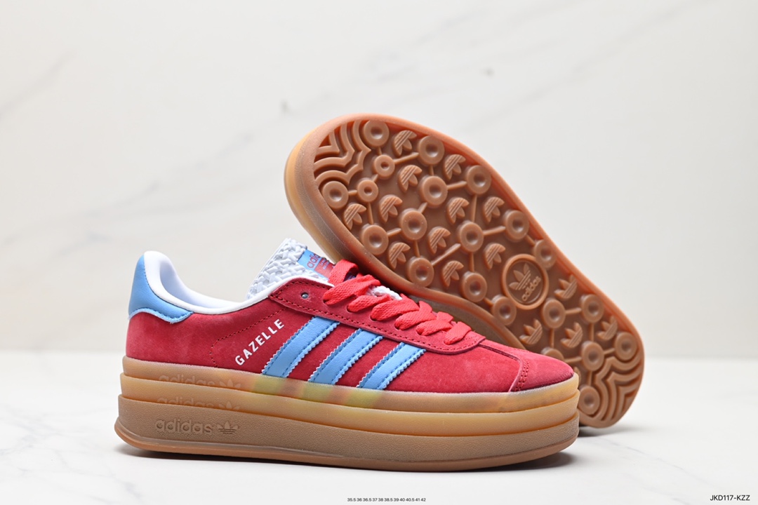 160 阿迪达斯Adidas Originals Gazelle Bold W 羚羊松糕板鞋 IE0421