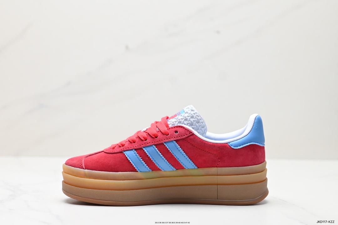 160 阿迪达斯Adidas Originals Gazelle Bold W 羚羊松糕板鞋 IE0421