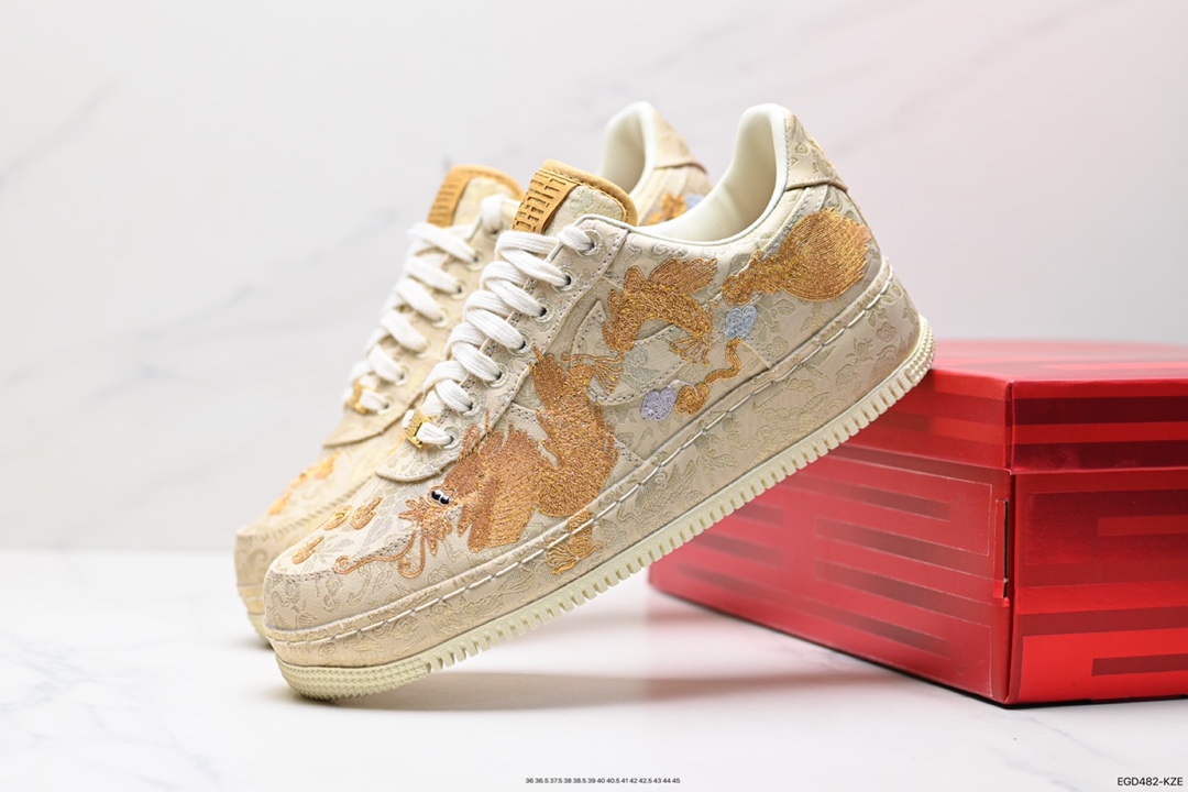 410 Nk Air Force 1 ’07 “喜喜”中国风 空军龙凤呈祥 Nike Air Force 1 XIXI（HJ4285-777）