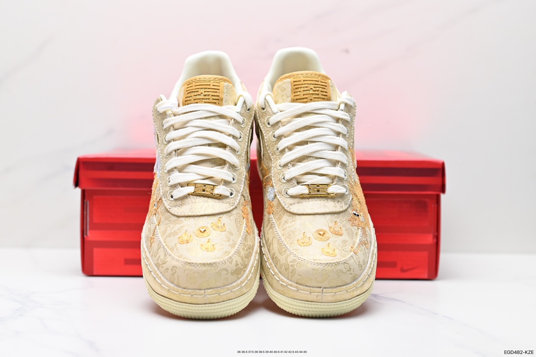 410 Nk Air Force 1 ’07 “喜喜”中国风 空军龙凤呈祥 Nike Air Force 1 XIXI（HJ4285-777）