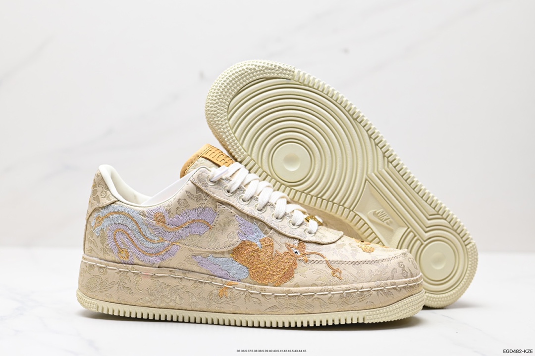 410 Nk Air Force 1 ’07 “喜喜”中国风 空军龙凤呈祥 Nike Air Force 1 XIXI（HJ4285-777）