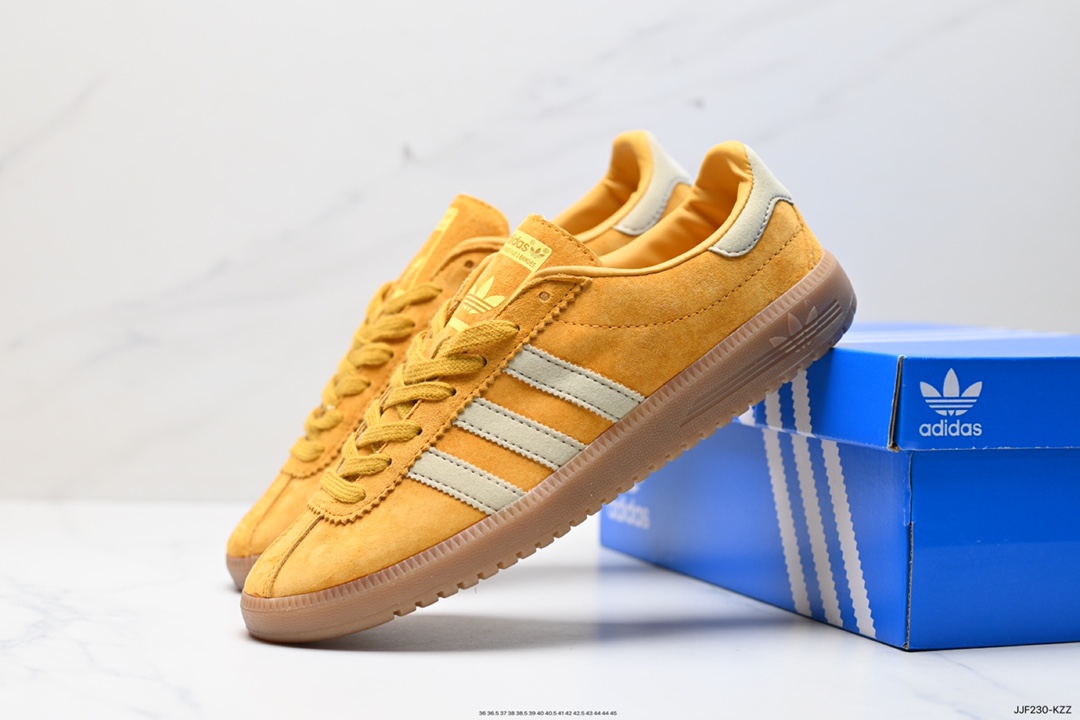 135 Adidas Originals Bermuda 绒面麂皮防滑耐磨轻便低帮板鞋ID4574