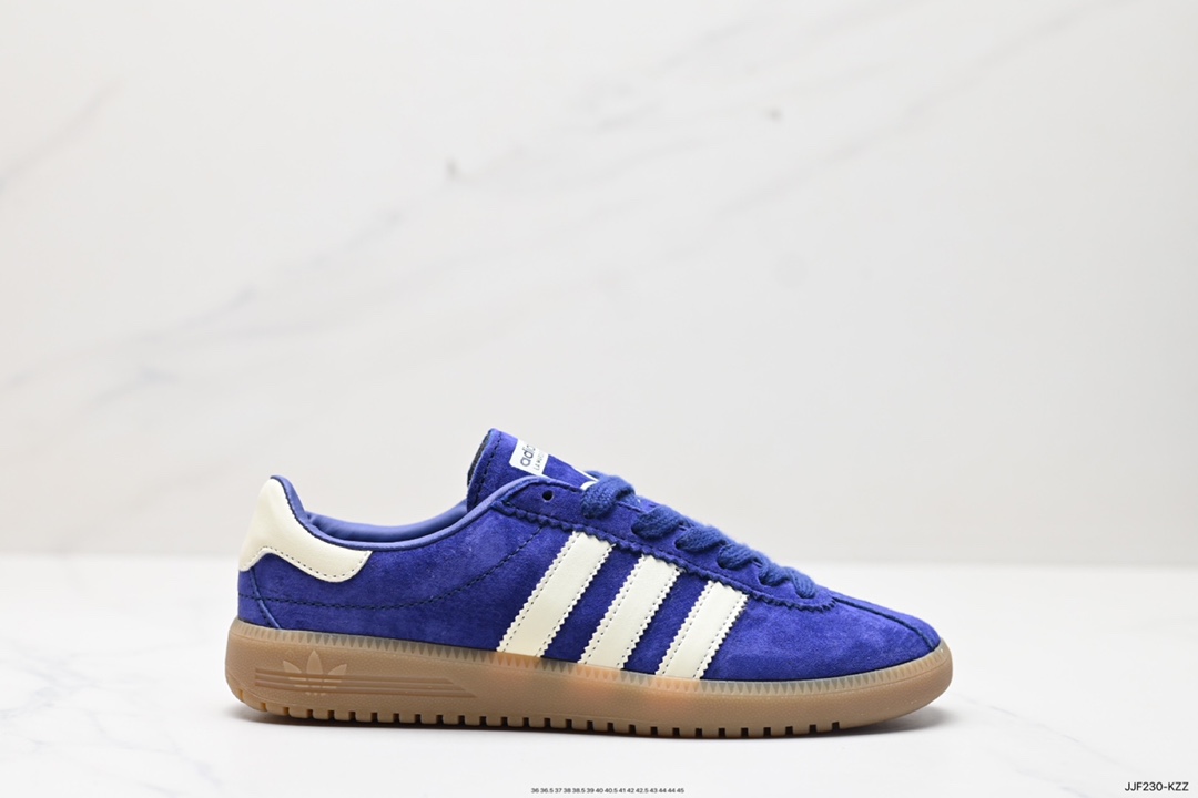 135 Adidas Originals Bermuda 绒面麂皮防滑耐磨轻便低帮板鞋ID4574