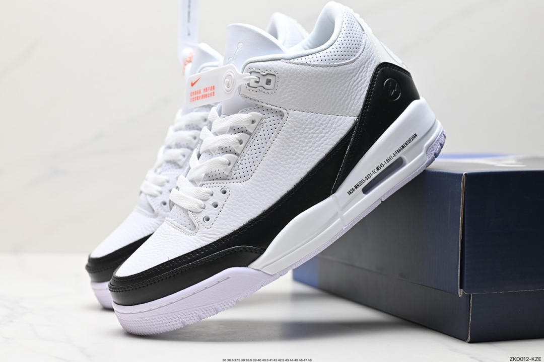 270 潮流教父藤原浩主理品牌Fragment Design x Air Jordan 3 SP”Fragment“迈克尔·乔丹AJ3代篮球鞋 DA3595-100