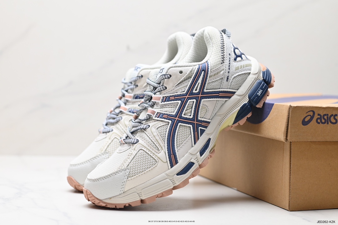 150 Asics Gel-Kahana 8 系列 浅灰 亚瑟士经典户外跑鞋 1013A137-400