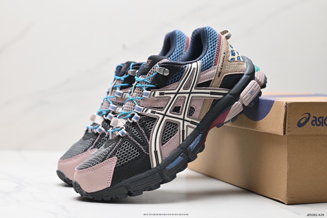 150 Asics Gel-Kahana 8 系列 浅灰 亚瑟士经典户外跑鞋 1013A137-400