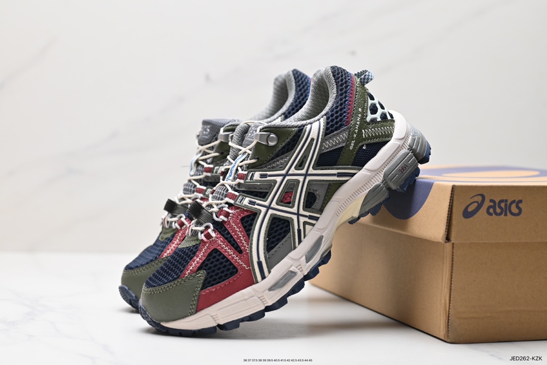 150 Asics Gel-Kahana 8 系列 浅灰 亚瑟士经典户外跑鞋 1013A137-400