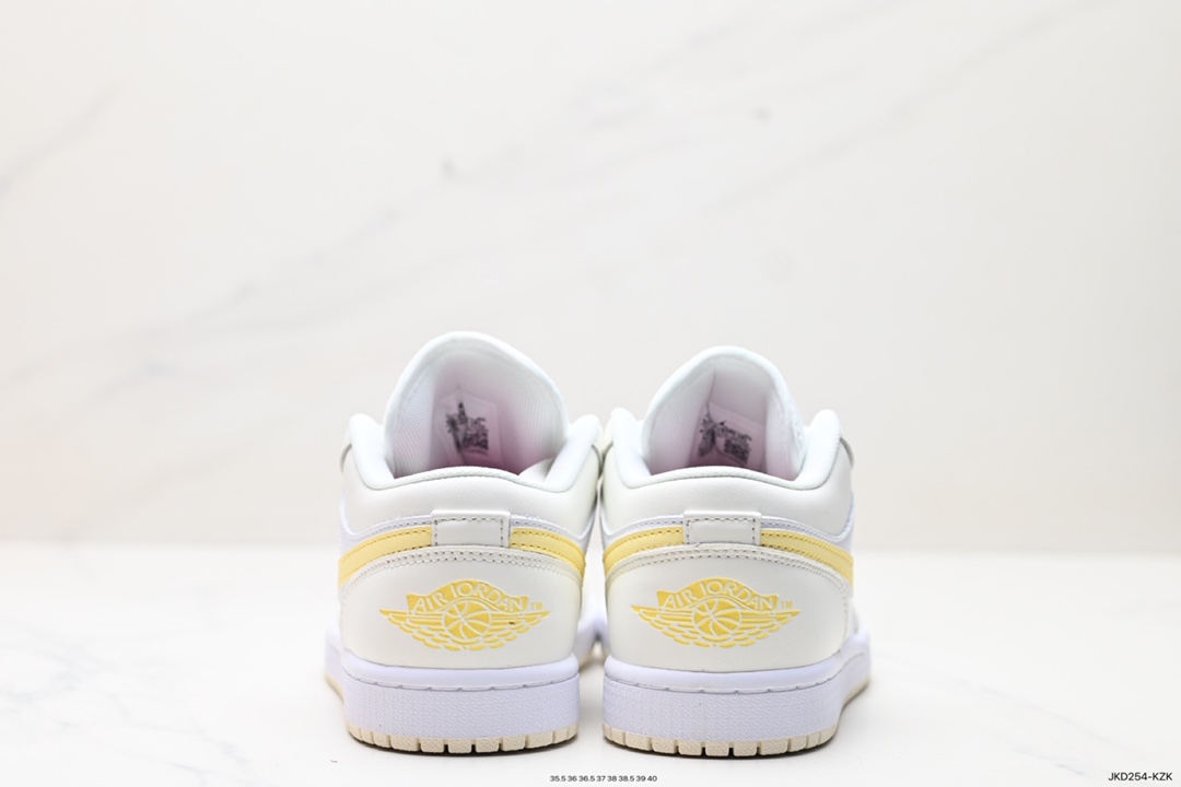 160 耐克Nike Air Jordan 1 Retro Low GS”White Pink Yellow Volt“AJ1乔丹一代篮球鞋 FV8486-181