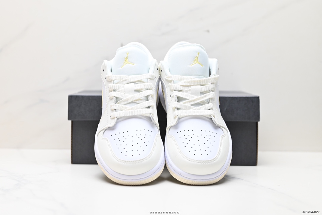 160 耐克Nike Air Jordan 1 Retro Low GS”White Pink Yellow Volt“AJ1乔丹一代篮球鞋 FV8486-181