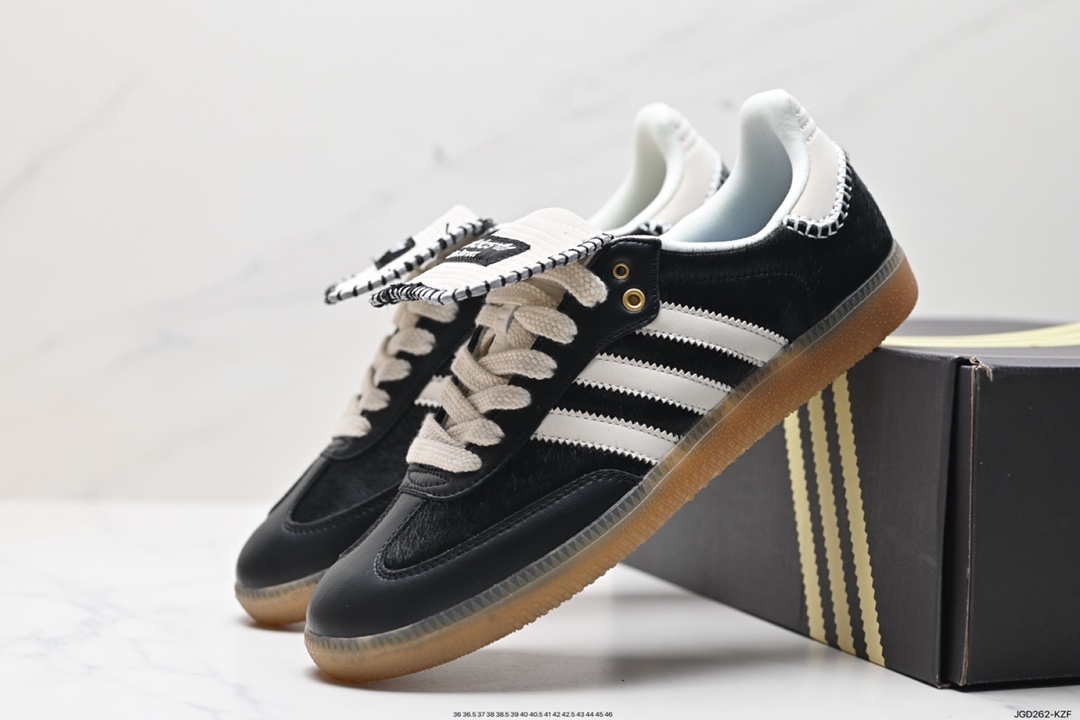 180 阿迪达斯AdidasOriginals Wb Pony Tonal Samba 桑巴舞板鞋 IE0580