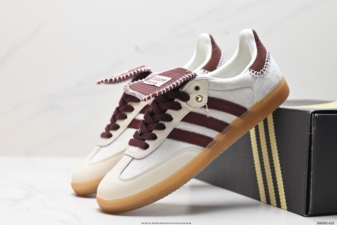 180 阿迪达斯AdidasOriginals Wb Pony Tonal Samba 桑巴舞板鞋 IE0580