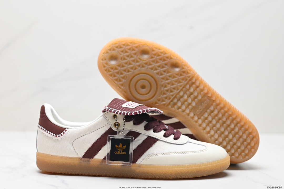 180 阿迪达斯AdidasOriginals Wb Pony Tonal Samba 桑巴舞板鞋 IE0580