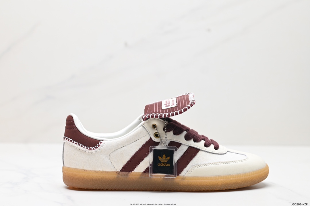 180 阿迪达斯AdidasOriginals Wb Pony Tonal Samba 桑巴舞板鞋 IE0580