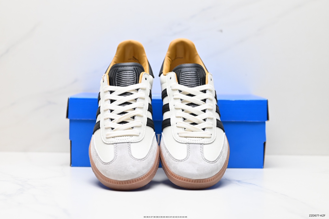 250 JJJJound x AD Originals Samba Classic”Studded Pack Black“桑巴舞板鞋“联名奶白灰黑”ID8708