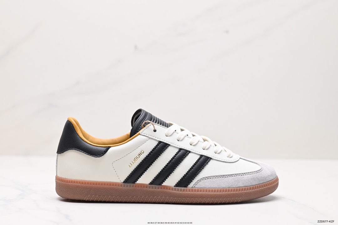 250 JJJJound x AD Originals Samba Classic”Studded Pack Black“桑巴舞板鞋“联名奶白灰黑”ID8708