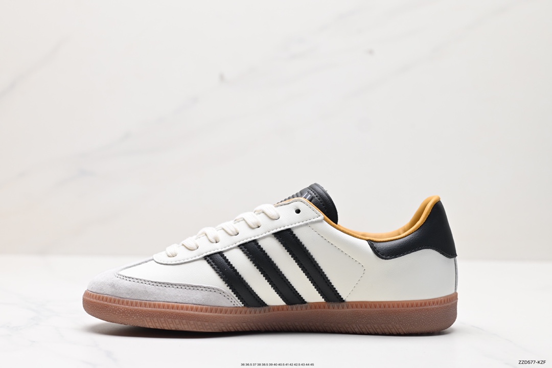 250 JJJJound x AD Originals Samba Classic”Studded Pack Black“桑巴舞板鞋“联名奶白灰黑”ID8708