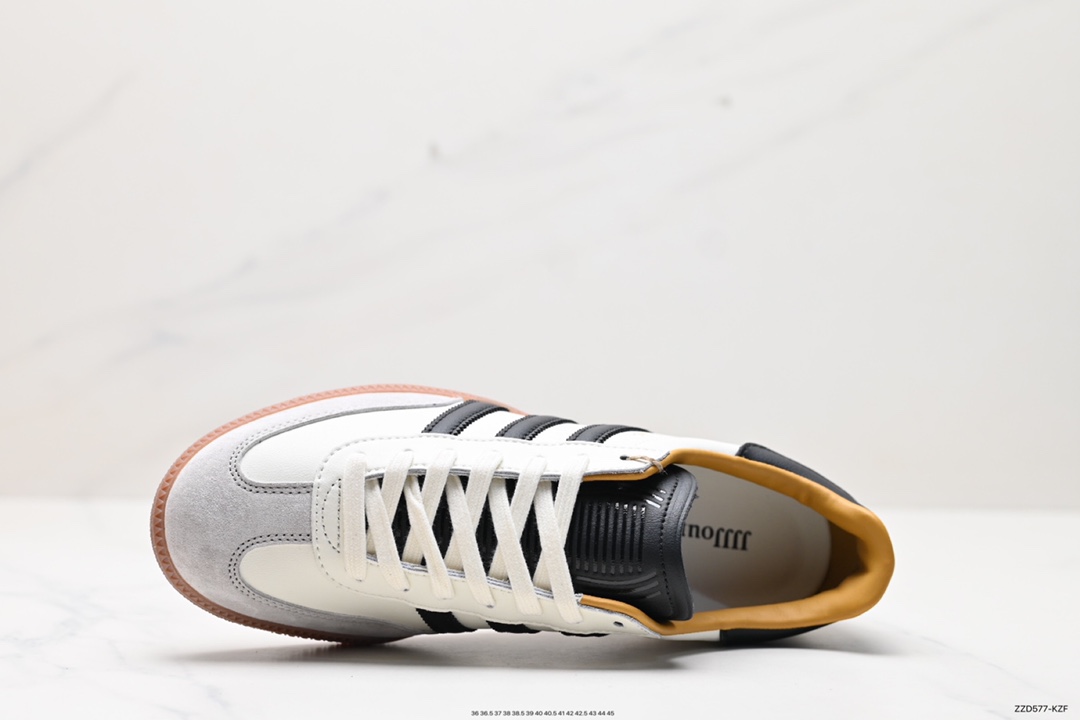 250 JJJJound x AD Originals Samba Classic”Studded Pack Black“桑巴舞板鞋“联名奶白灰黑”ID8708