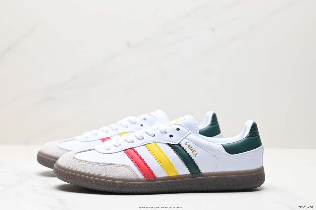 140 阿迪达斯三叶草Adidas Originals Samba Vegan OG”SPD”桑巴舞板鞋 IH3118