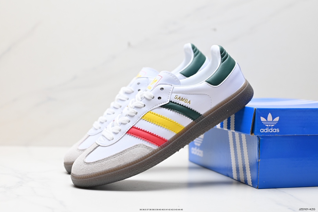 140 阿迪达斯三叶草Adidas Originals Samba Vegan OG”SPD”桑巴舞板鞋 IH3118