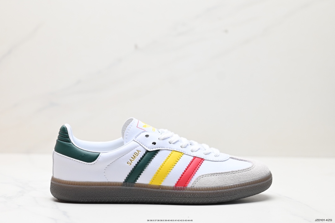 140 阿迪达斯三叶草Adidas Originals Samba Vegan OG”SPD”桑巴舞板鞋 IH3118