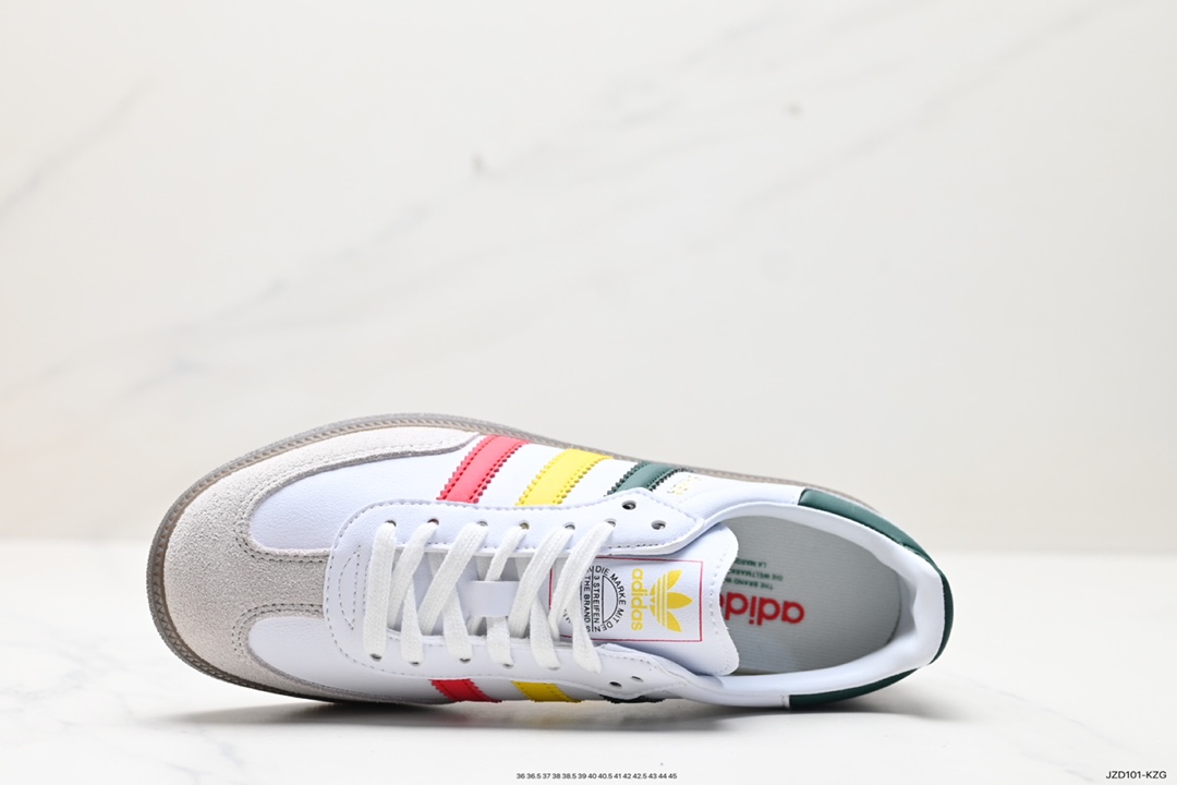 140 阿迪达斯三叶草Adidas Originals Samba Vegan OG”SPD”桑巴舞板鞋 IH3118