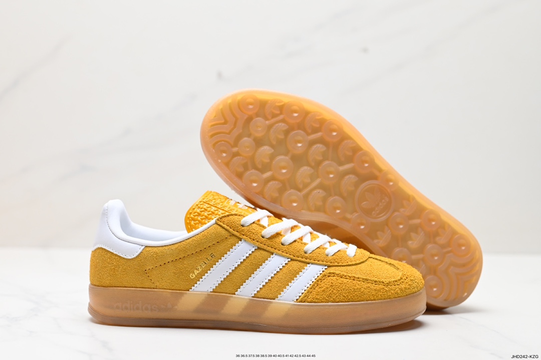 190 阿迪达斯Adidas Originals Gazelle Indoor 三叶草复古防滑耐磨低帮板鞋 HQ8717