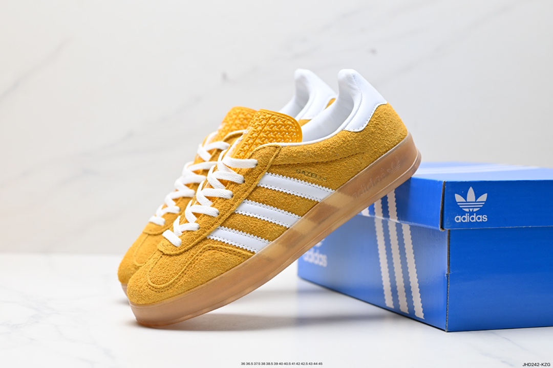 190 阿迪达斯Adidas Originals Gazelle Indoor 三叶草复古防滑耐磨低帮板鞋 HQ8717