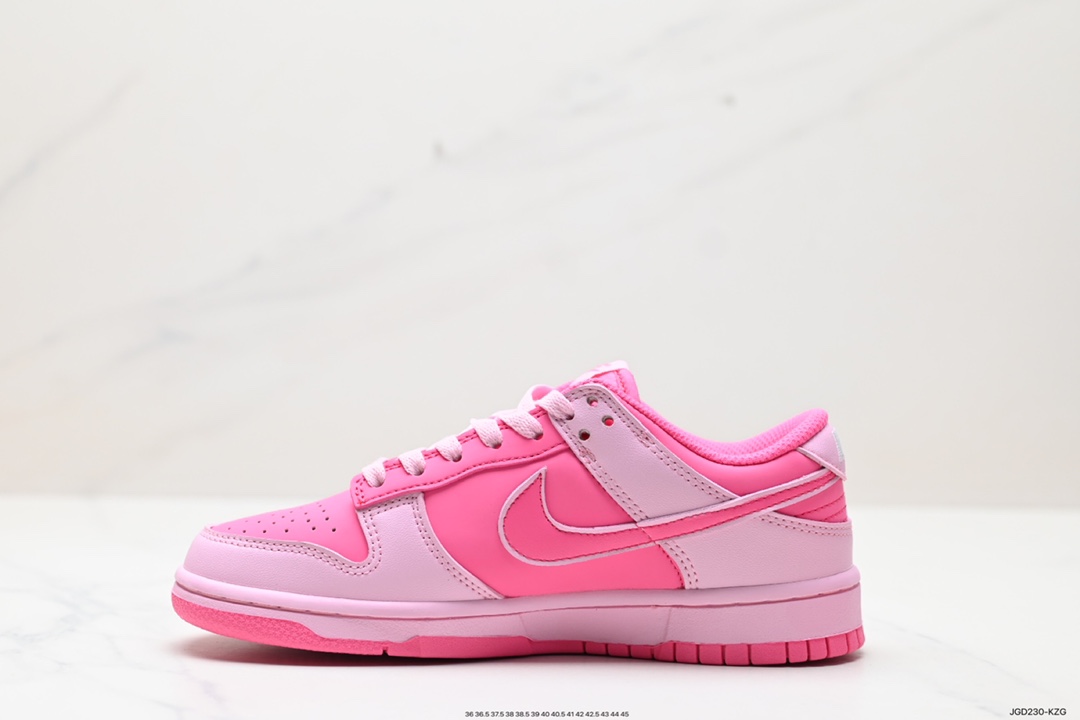 180 耐克Nike SB Dunk Low GS”Pink/White“扣篮系列低帮滑板板鞋“粉白朱颜粉面绑绳”DZ5196-600