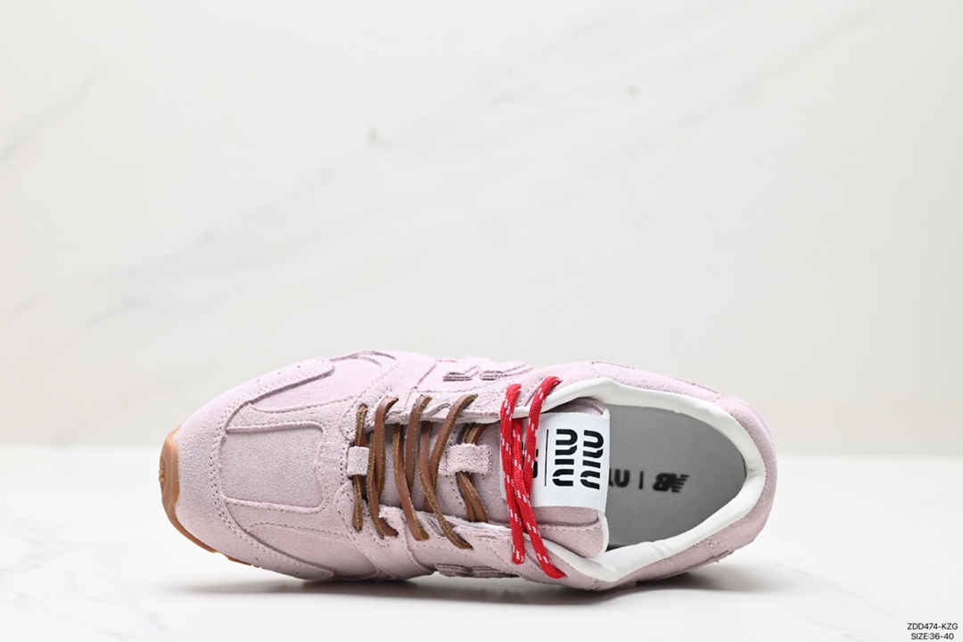 230 美缪缪MiuMiu x NB新百伦New Balance 530 SL系列低帮慢跑鞋“联名翻毛卡其鞋带”5E165E_Z5O_F0401_F_D005