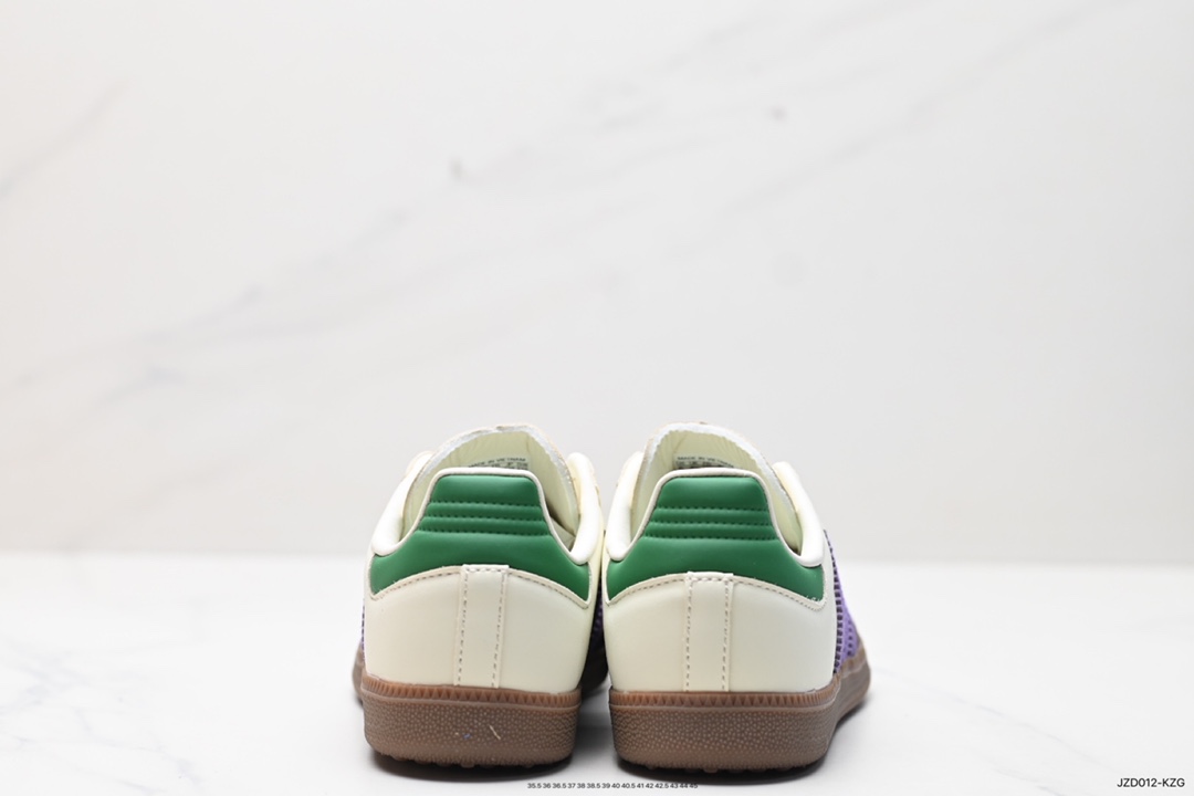 140 Adidas Originals Wmns Samba OG”Off White”桑巴舞板鞋“蓝莓优格塔米紫绿咖啡底”  ID8349