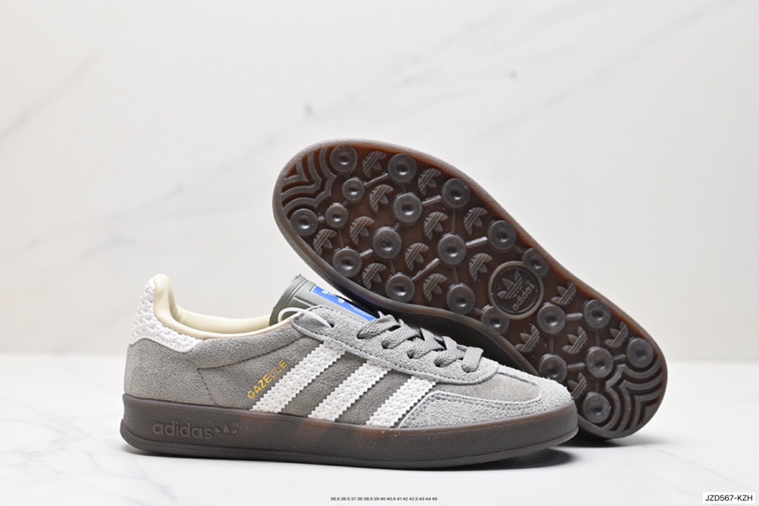 140 阿迪达斯Adidas Originals Gazelle Indoor 三叶草复古防滑耐磨低帮板鞋  IF1807