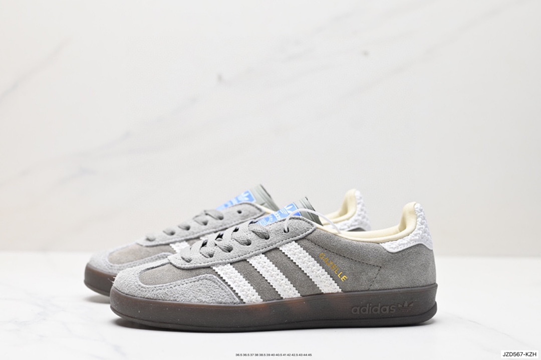 140 阿迪达斯Adidas Originals Gazelle Indoor 三叶草复古防滑耐磨低帮板鞋  IF1807