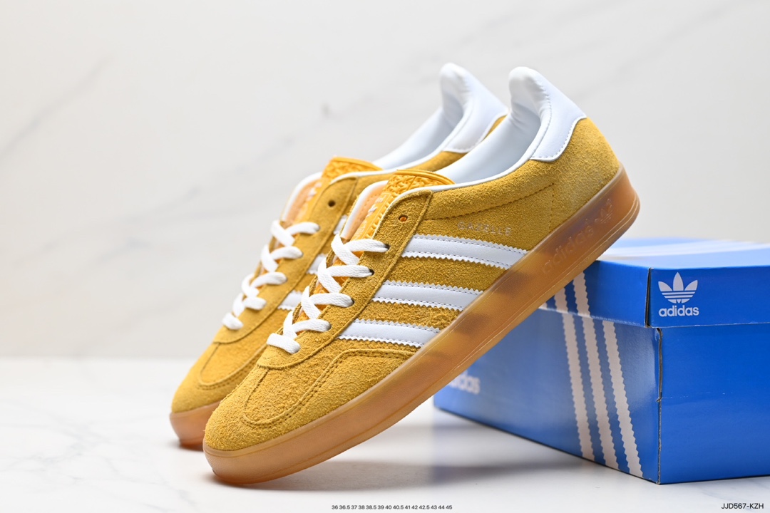 adlidas originals Gazelle Indoor ”棕白“ 这款阿迪达斯运动鞋 IE2948