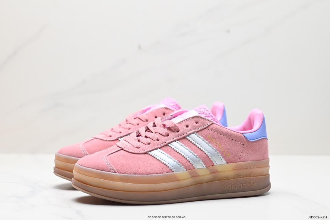 130 阿迪达斯Adidas Originals Gazelle Bold W 羚羊松糕板鞋 JH5539