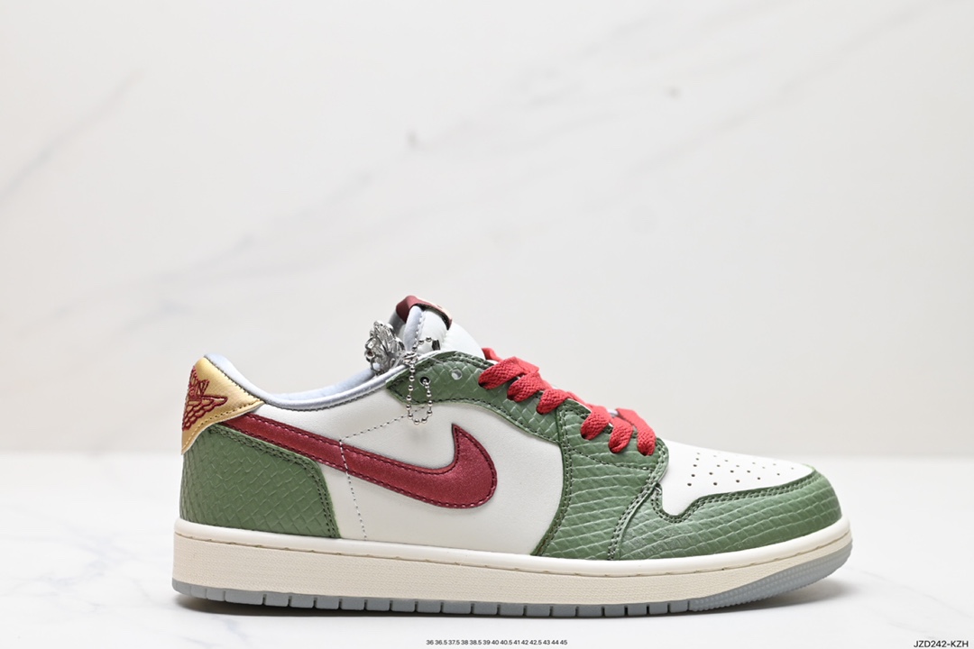 耐克Nike Air Jordan 1 Low SE”Chinese New Year“AJ1乔丹一代低帮篮球鞋“龙年白酒红金黄”FJ5735-100