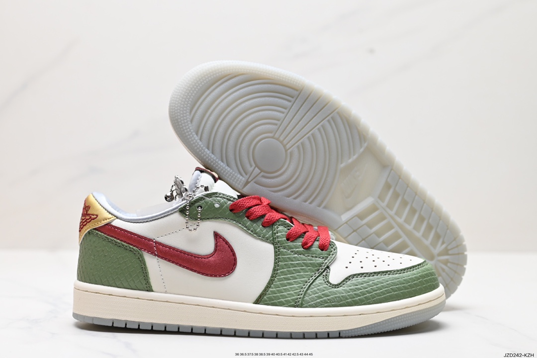 耐克Nike Air Jordan 1 Low SE”Chinese New Year“AJ1乔丹一代低帮篮球鞋“龙年白酒红金黄”FJ5735-100