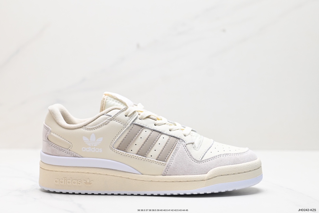 190 Adidas Forum EXHIBIT Low 三叶草低邦经典魔术贴复古板鞋 IG3964